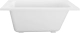 VTPN483219T 48-Inch Acrylic Drop-In Tub, Glossy White