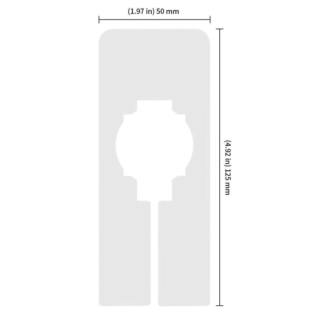 100 Pack 5 x 2 Inches Plastic Clothing Rack Dividers, Rectangular Closet Dividers, Blank Hanger Dividers Tags for