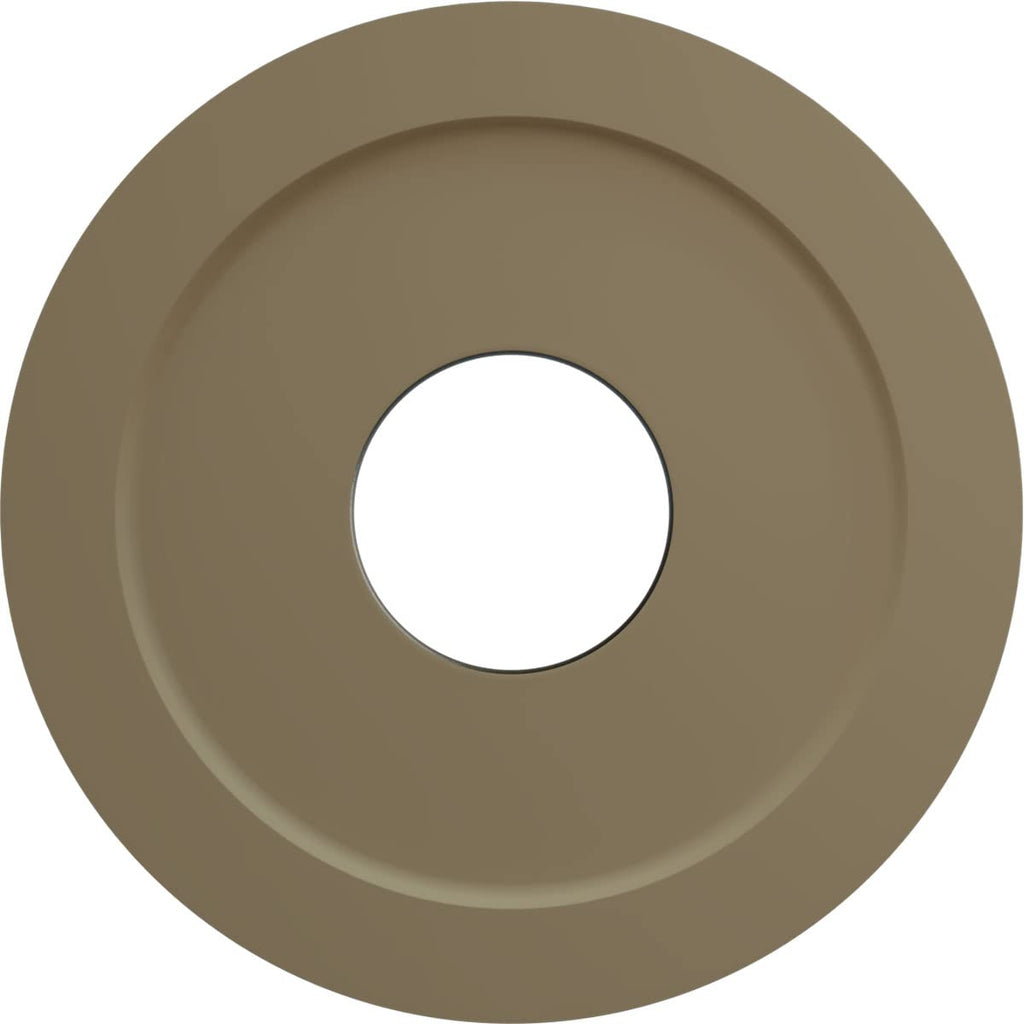 11-3/8" x 3-5/8" x 7/8" Palmetto Ceiling Medallion, Ultra Pure White
