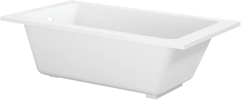VTPN603419T 60-Inch Acrylic Drop-In Tub, Glossy White