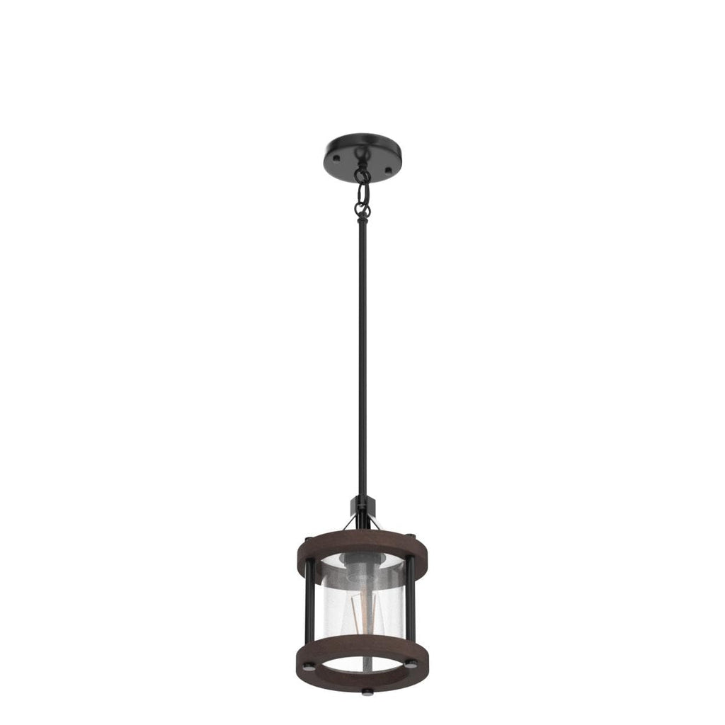 Farmhouse Pendant Light Island, 1-Light Rustic Hanging Pendant