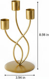 Candelabra Metal Candle Holders - 3 Arm Candlestick Holder for Theme Party Table Centerpiece Decoration Dining Room