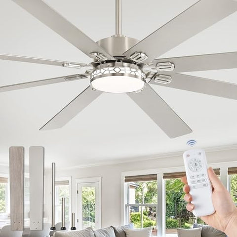 Fanbulous 72 Inch Nickel Ceiling Fan