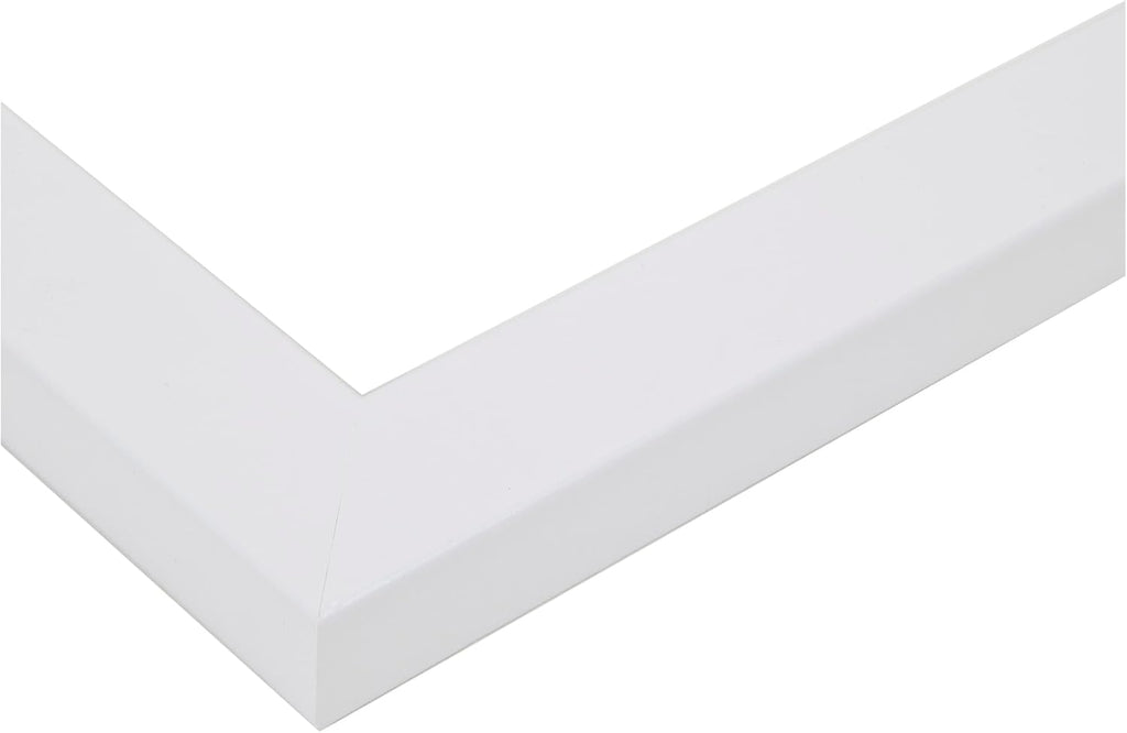24x36 Inch White Picture Frame, This 1.2500 Inch Custom Poster Frame is White - Comes with Acrylic and Corrugated