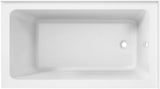 VTAP5430R22TS 54-Inch Acrylic 2-Wall Corner Alcove Tub with Right Hand Drain, White
