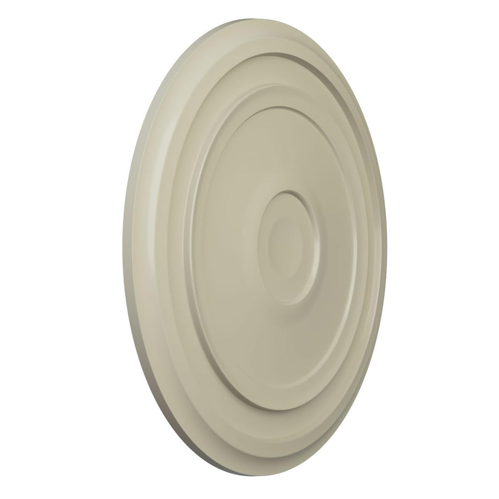24 3/8"OD x 1 1/8"P Traditional Reece Ceiling Medallion (Fits Canopies up to 5 7/8"), Hand-Painted Clear Yellow