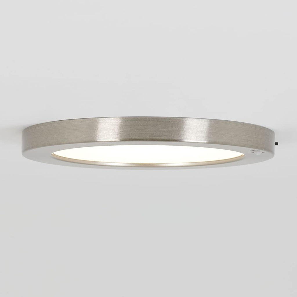 Lumo 2 Pack 8" LED Closet Light with Motion Sensor, Brushed Nickel, Use in Wardrobe, Walk-in, Under Cabinet, Garage