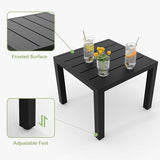 3-Piece Outdoor Patio Furniture Set - Bistro | Black for Backyard, Garden & Porch