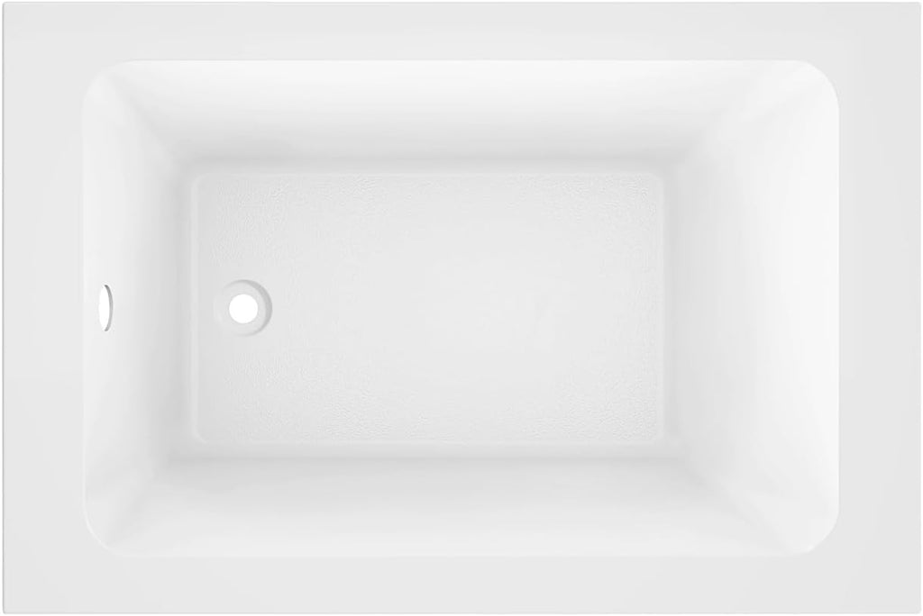VTPN483219T 48-Inch Acrylic Drop-In Tub, Glossy White
