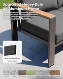 Aluminum Outdoor Patio Furniture Set | Graphite for Patio, Garden & Porch