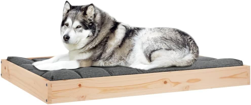 Wooden Dog Bed Frame 40 x, Elevated Pet Sofa for Large Dogs, Sturdy Pine Wood Platform for Indoor Pets