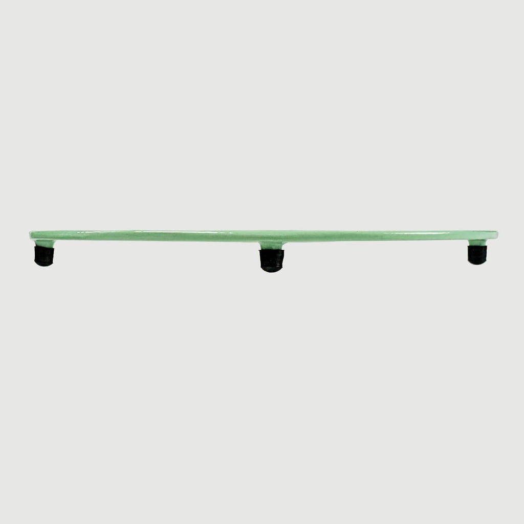 Enameled Cast Iron Oval Trivet Green...