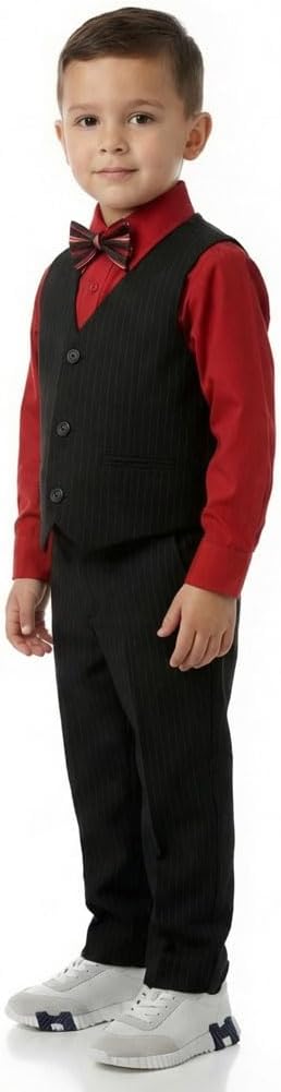 Pinstripe Boys Formal Dresswear Vest Set