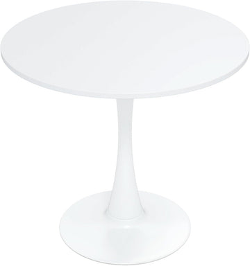 Inspired Saarinen Style Tulip Round Pedestal Dining Table — White, 32″ Round
