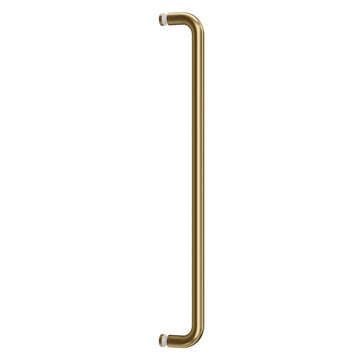 24 Inch Shower Door Handle, Single-Sided Towel Bar, Matte Gold