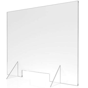 Sneeze Guard - 36" W x 30" T Acrylic Divider Protection Barrier Shield Checkout Counter Desk
