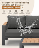 Aluminum Outdoor Patio Furniture Set | Graphite for Patio, Garden & Porch