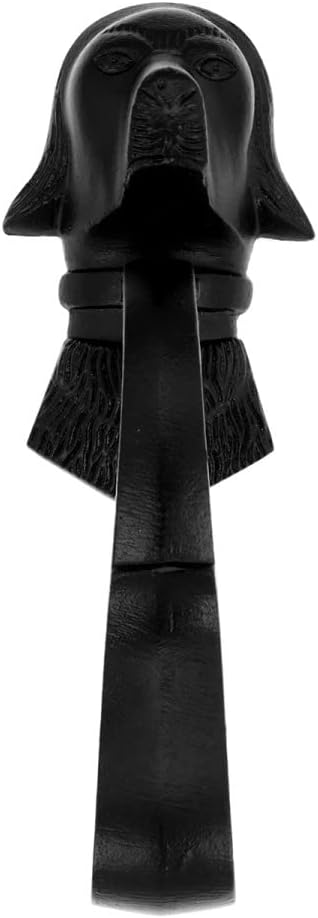 Door Knockers 7-5/8 in. Cast Iron Dog Shaped Door Knocker with Mounting Hardware