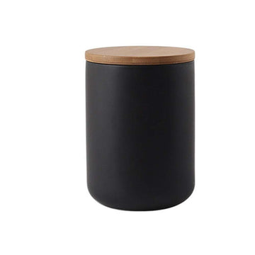Food Storage Jar Ceramic Canisters With Airtight Seal Lid 27oz