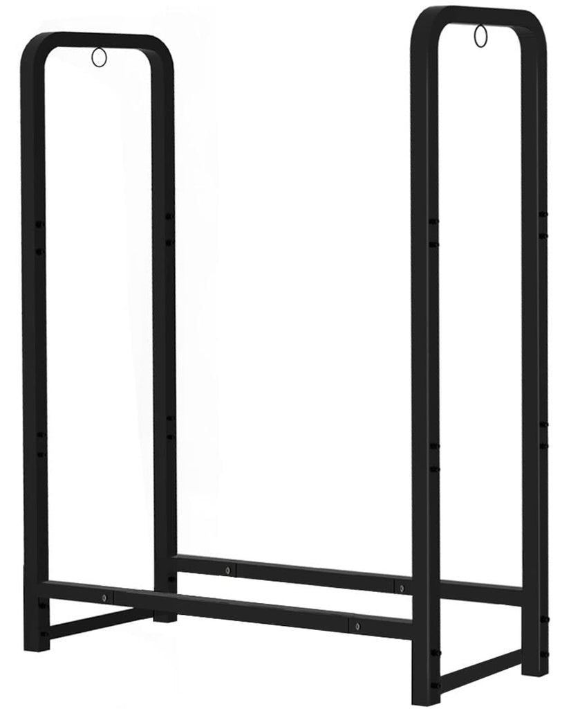 Firewood Rack Stand 2ft Heavy Duty Logs Holder for Outdoor Indoor Fireplace Metal Wood Pile Storage Stacker