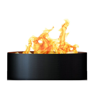 Steel Campfire Fire Ring Solid Design - Unpainted - Large 48 d x 12 h