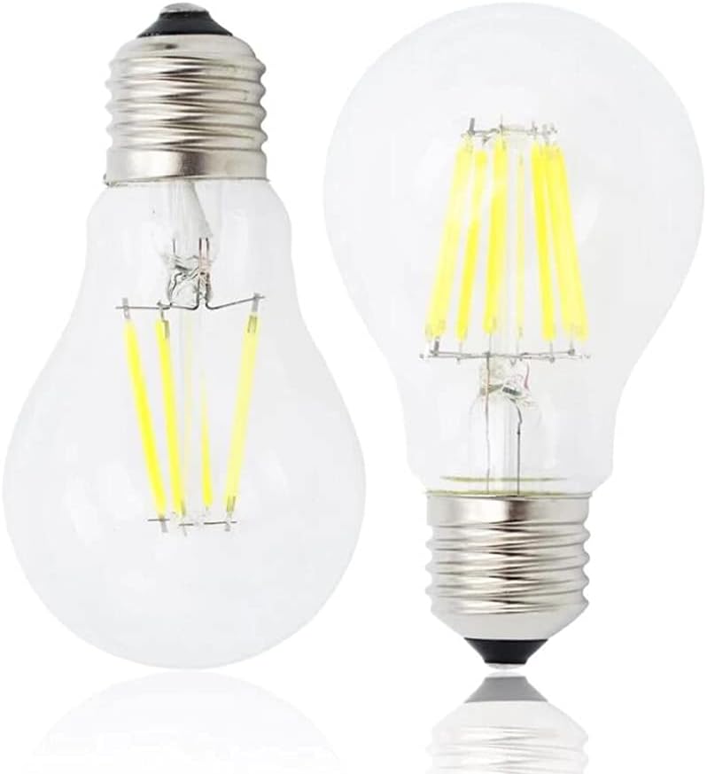 A19 4W Dimmable LED Edison Bulbs A60 E26/E27 Base LED Filament Bulbs Kitchen Living Room,4 Watts(40W