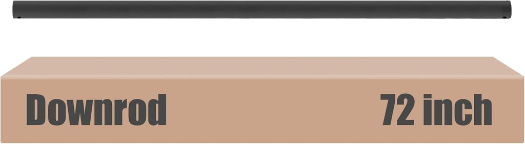 Black 72 inch ceiling fan downrod