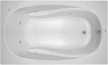 PFWPLUSA7242 Lansford 72" x 42" Whirlpool Bathtub with 8 Hydro Jets and EasyCare Acrylic - Drop In or Alcove