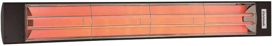 EF60240B 6000W 240V Infrared Electric Patio Heater, Black