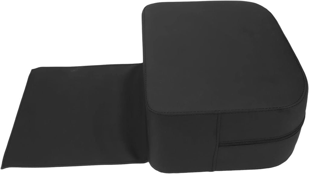 Salon Booster Seat Cushion for Child Hair Cutting, PU Leather Barber Heightening Pad for Vintage Chairs