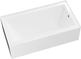 Swiss 54 Inch Alcove White Bathtub From Our Exquisite collection of Bathtubs For Bathroom - Right-Handed Bathtub