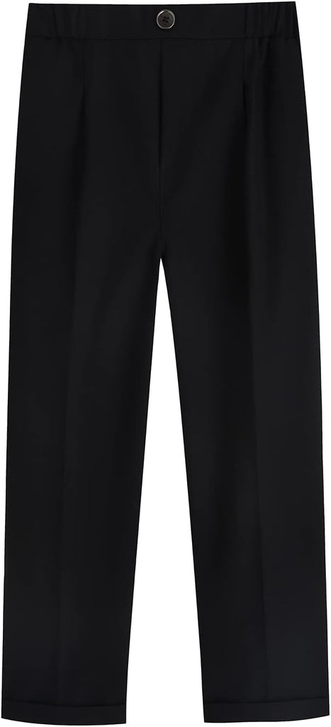 Boys Tuxedo Suit 3 Pieces Kids Formal Slim Fit Velvet Suits Set for Wedding Prom Party