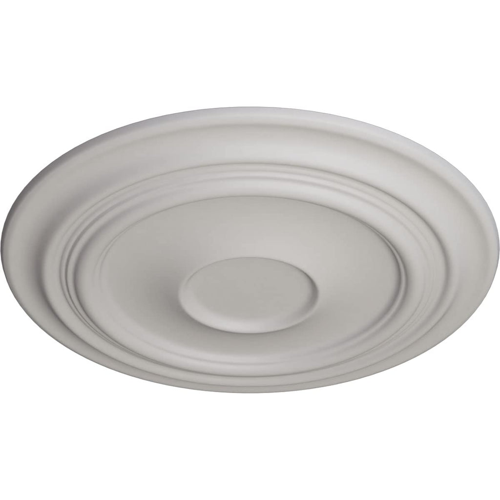 Traditional Ceiling Medallion, Ultra Pure White, 24 3/8"OD x 1 1/2"P