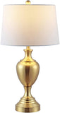 Poppy Modern Contemporary Brass Iron 28-inch Bedroom Living Room Home Office Desk Nightstand Table Lamp (LED Bulb