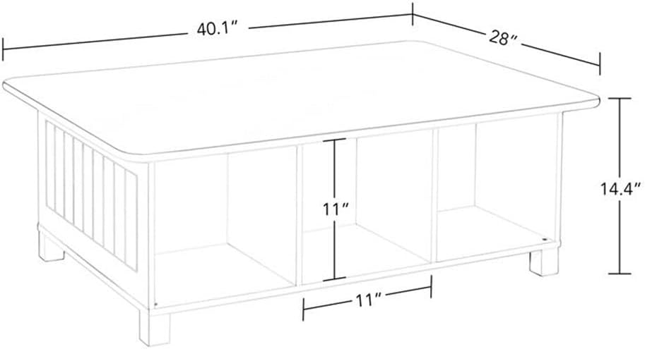 Kids Desk and Activity Table with 6 Storage Cubbies for Folding Bins - Art Craft or Train Table Design for Play Area