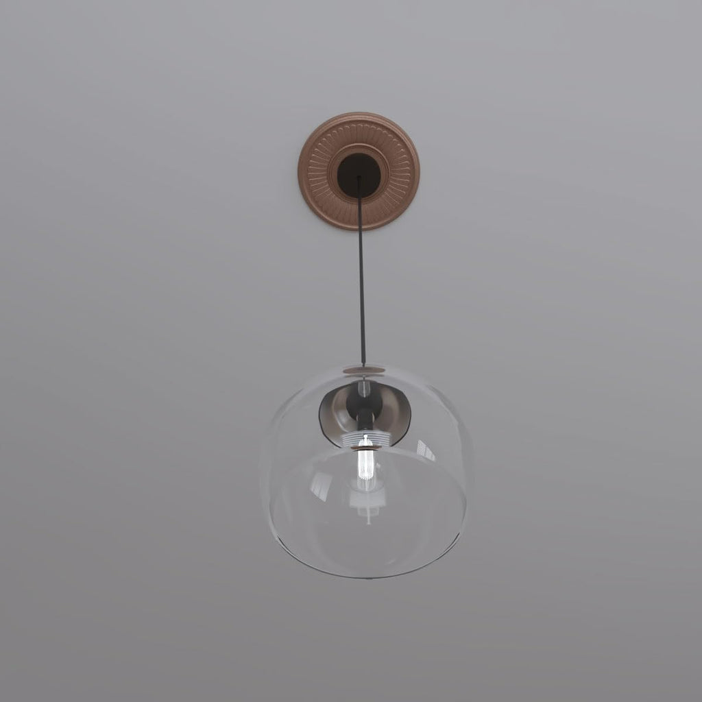 10"OD x 3 1/2"ID x 3/4"P Berkshire Thermoformed PVC Ceiling Medallion (Fits Canopies up to 4 1/2"), Aged Copper