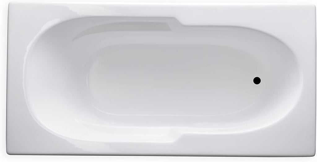 Tubs - AR7236 - Soaking White Rectangle Modern Acrylic Bathtub - 72"L x 36"W x 18"H - Builtin Armrest