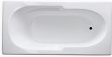 Tubs - AR7236 - Soaking White Rectangle Modern Acrylic Bathtub - 72"L x 36"W x 18"H - Builtin Armrest