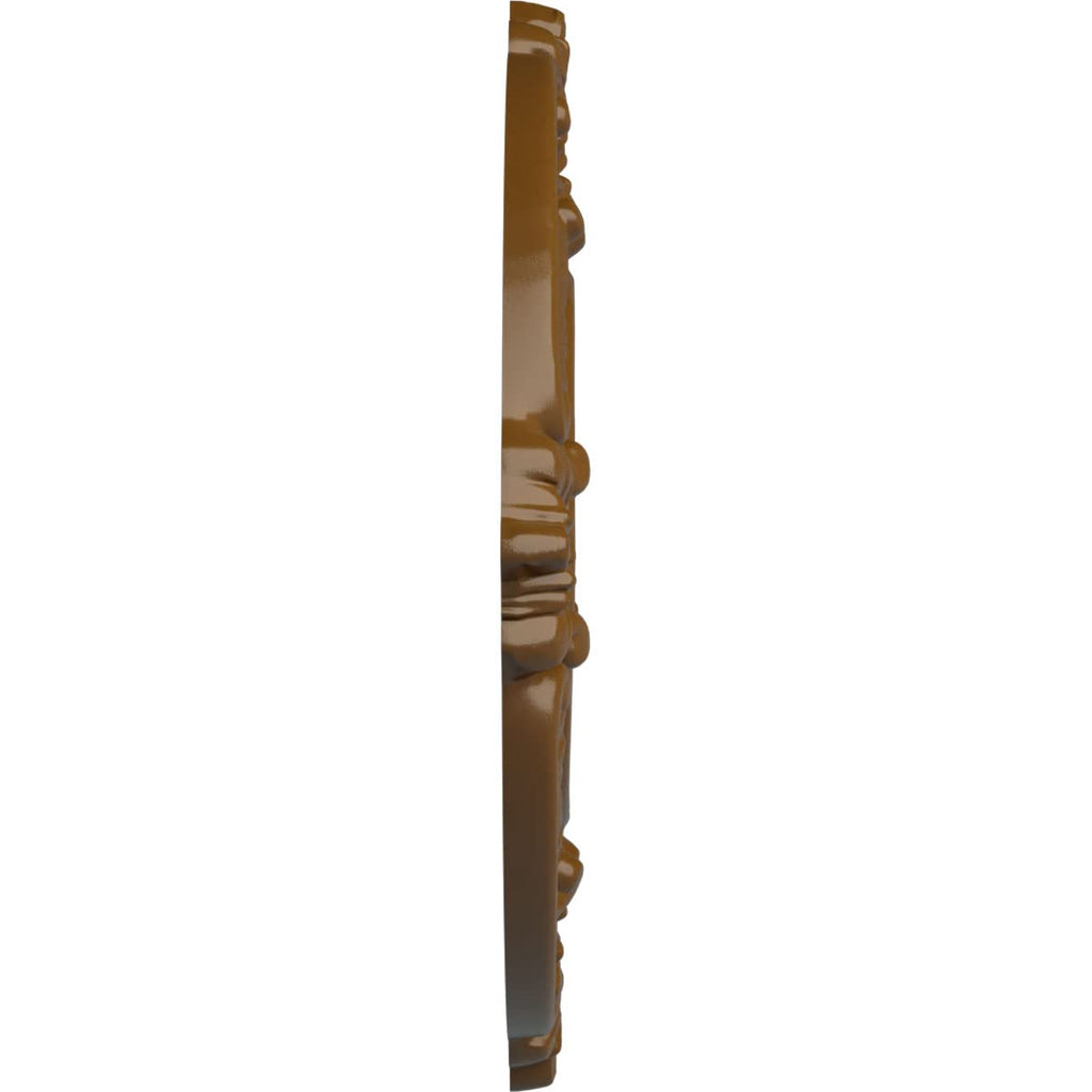 9"OD x 4 1/8"ID x 5/8"P Benson Ceiling Medallion (Fits Canopies up to 4 1/8"), Hand-Painted Smokey Topaz