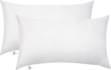 Throw Pillow Inserts 30 x 50cm (12" x 20"), Cushion Inserts, Hollowfibre Filling for Sofa, Bedding Cushion Pads (Pack - Set of 2