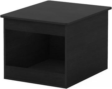 Contemporary Top Opening Litter Box Enclosure, Americano Finish, CARB Grade Composite Wood, Multifunctional Furniture