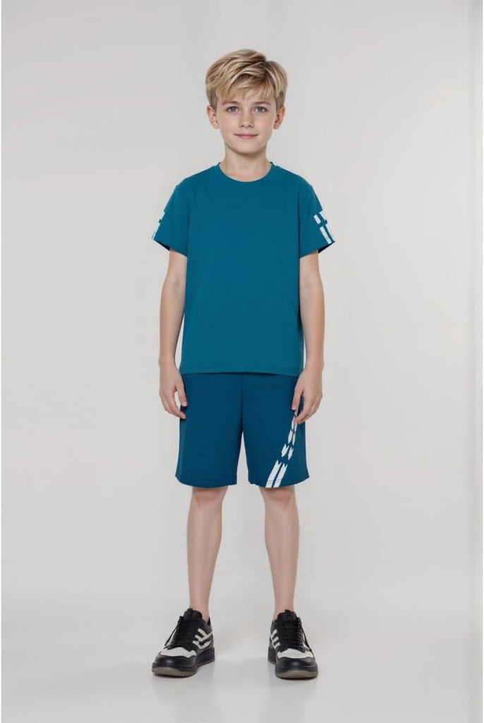 Toddler Boys Summer Active Clothes Athletic Short Sleeve Shirt Quick Dry Mesh Shorts Set Kids Sports Outfit