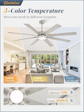 Fanbulous 72 Inch Nickel Ceiling Fan - Image 2