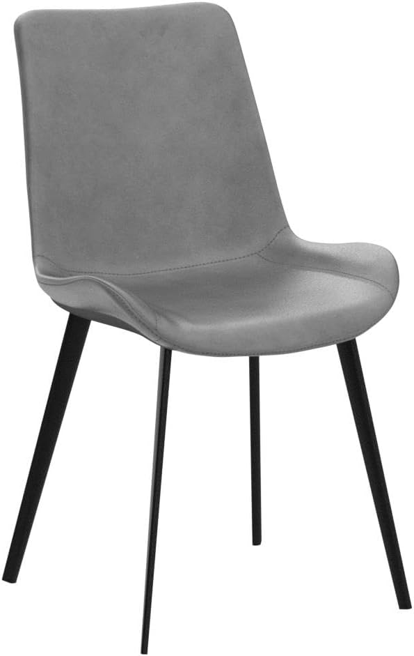 Dining Chairs Set of 4, Modern Kitchen & Dining Room Chairs, Upholstered Faux Leather Cushion Seat and Sturdy Metal