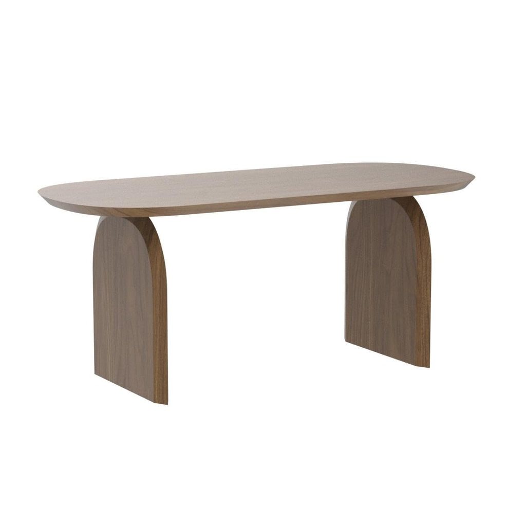 Japandi Oval Dining Table for 6, 70.9" Solid Pine Wood Kitchen Table, Modern Mid Century Minimalist Kitchen & Dining