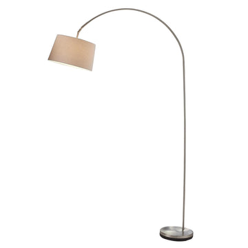 Goliath Arc Lamp - 53.5" Floor Lamp Satin Steel