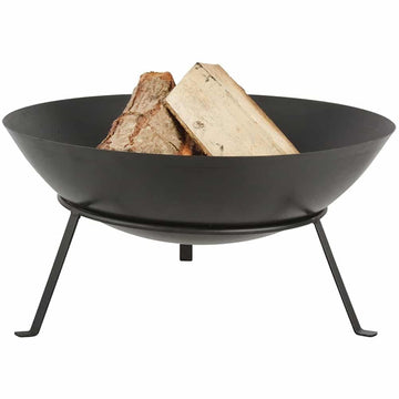 Design Series Fire Bowl with Legs, Black Medium