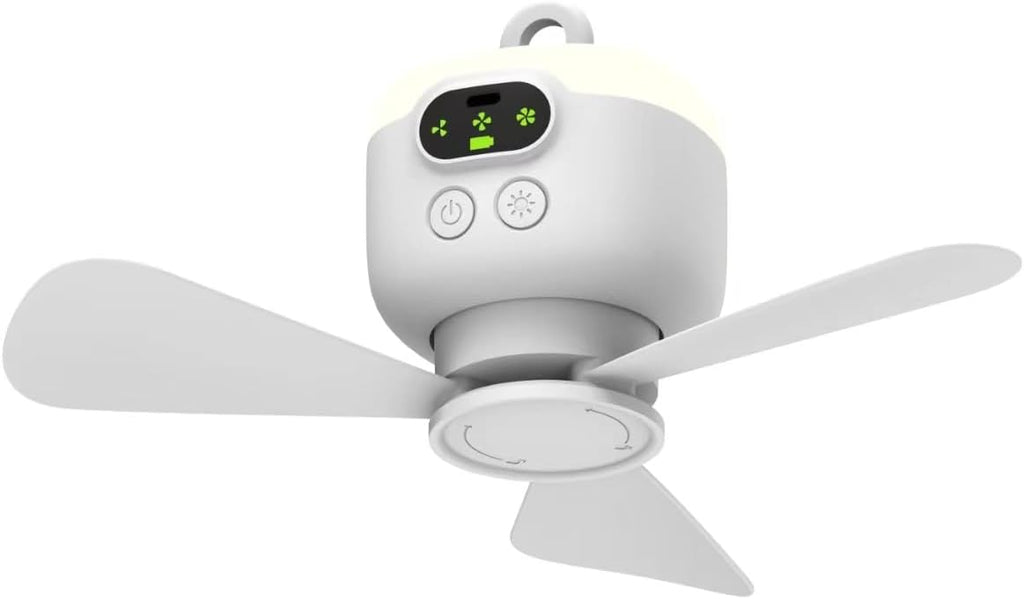 Portable Camping Fan,Tent Ceiling Fan,Rechargeable 8000mAh with Light & Hook,Timable & Auto Shut Off,Detachable Fan Blade, Used for Tent Canopy RV Gazebo Beach Dormitory Bedroom A101-B0DZCLGQY2