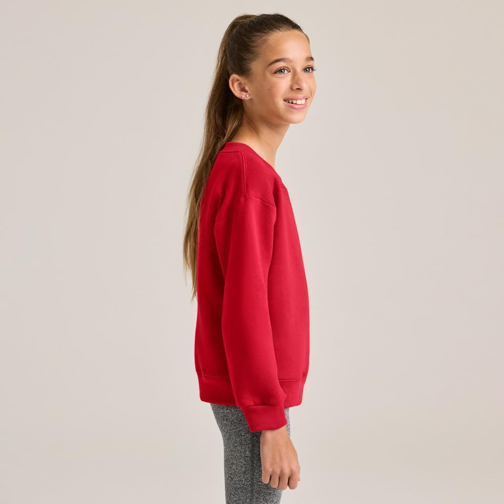 Boys Classic Midweight Fleece Crew Sweatshirt