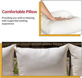 5-Piece Rattan Outdoor Patio Furniture Set | Khaki for Backyard, Garden & Porch